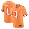 Tampa Bay Buccaneers #1 Rachaad White Throwback Game Jersey - Orange - Robokeg