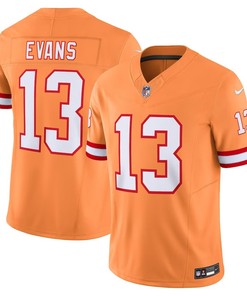 Tampa Bay Buccaneers #13 Mike Evans Throwback Vapor Fuse Limited Jersey - Orange - Robokeg