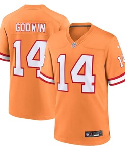 Tampa Bay Buccaneers #14 Chris Godwin Throwback Game Jersey - Orange - Robokeg