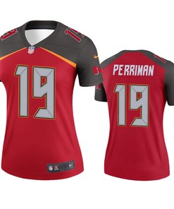 Tampa Bay Buccaneers #19 Breshad Perriman Red Legend Jersey - Womens - Robokeg