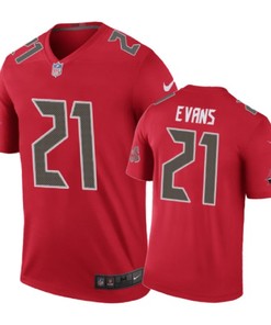 Tampa Bay Buccaneers #21 Justin Evans Nike Color Rush Red Jersey - Robokeg