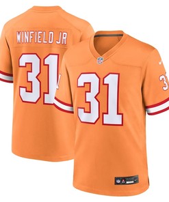 Tampa Bay Buccaneers #31 Antoine Winfield Jr Throwback Game Jersey - Orange - Robokeg