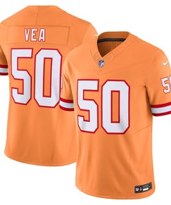 Tampa Bay Buccaneers #50 Vita Vea Throwback Vapor Fuse Limited Jersey - Orange - Robokeg