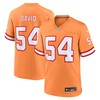 Tampa Bay Buccaneers #54 Lavonte David Throwback Game Jersey - Orange - Robokeg