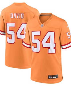 Tampa Bay Buccaneers #54 Lavonte David Throwback Game Jersey - Orange - Robokeg