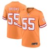 Tampa Bay Buccaneers #55 Derrick Brooks Throwback Game Jersey - Orange - Robokeg