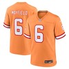 Tampa Bay Buccaneers #6 Baker Mayfield Throwback Game Jersey - Orange - Robokeg