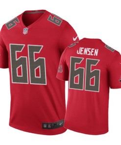 Tampa Bay Buccaneers #66 Ryan Jensen Nike Color Rush Red Jersey - Robokeg