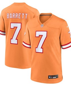 Tampa Bay Buccaneers #7 Shaquil Barrett Throwback Game Jersey - Orange - Robokeg