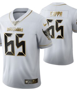 Tampa Bay Buccaneers Alex Cappa 65 2021 Nfl Golden Brandedition White Jersey Gift For Buccaneers Fans - Robokeg