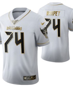 Tampa Bay Buccaneers Ali Marpet 74 2021 Nfl Golden Brandedition White Jersey Gift For Buccaneers Fans - Robokeg