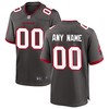 Tampa Bay Buccaneers Alternate Custom Game Jersey - Pewter Custom Jerseys Nfl - Robokeg