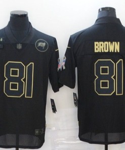 Tampa Bay Buccaneers Antonio Brown #81 Nfl 2020 Black Jersey - Robokeg