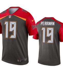Tampa Bay Buccaneers Breshad Perriman Pewter Inverted Legend Jersey - Robokeg