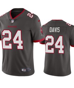Tampa Bay Buccaneers Carlton Davis Pewter 2020 Vapor Limited Jersey - Mens - Robokeg