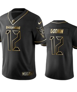 Tampa Bay Buccaneers Chris Godwin Black Golden Edition 2019 Vapor Untouchable Limited Jersey - Mens - Robokeg