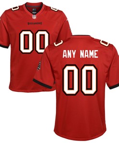 Tampa Bay Buccaneers Custom Game Jersey Red Custom Jerseys Nfl - Robokeg