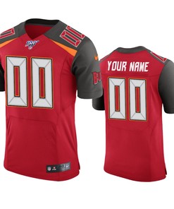 Tampa Bay Buccaneers Custom Red 100th Season Vapor Elite Jersey - Robokeg
