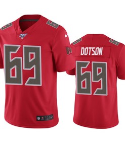 Tampa Bay Buccaneers Demar Dotson Red 100th Season Vapor Limited Jersey - Robokeg