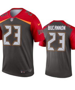Tampa Bay Buccaneers Deone Bucannon Pewter Inverted Legend Jersey - Robokeg