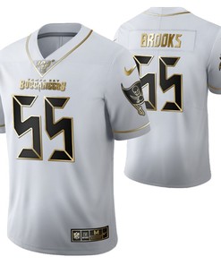 Tampa Bay Buccaneers Derrick Brooks 55 2021 Nfl Golden Brandedition White Jersey Gift For Buccaneers Fans - Robokeg