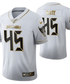 Tampa Bay Buccaneers Devin White 45 2021 Nfl Golden Brandedition White Jersey Gift For Buccaneers Fans - Robokeg