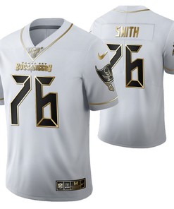 Tampa Bay Buccaneers Donovan Smith 76 2021 Nfl Golden Brandedition White Jersey Gift For Buccaneers Fans - Robokeg