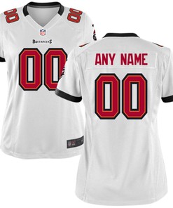 Tampa Bay Buccaneers Historic Logo Nike Womens Custom Game Jersey - White- - Robokeg