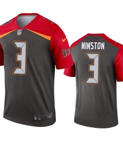 Tampa Bay Buccaneers Jameis Winston Pewter Inverted Legend Jersey - Robokeg