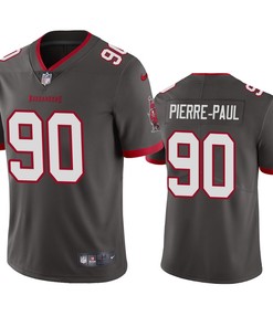 Tampa Bay Buccaneers Jason Pierre-paul Pewter 2020 Vapor Limited Jersey - Mens - Robokeg