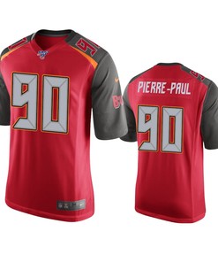 Tampa Bay Buccaneers Jason Pierre-paul Red 100th Season Game Jersey - Robokeg