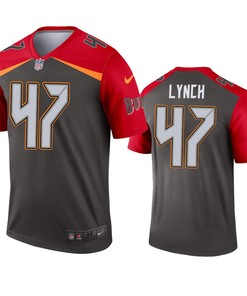 Tampa Bay Buccaneers John Lynch Pewter Inverted Legend Jersey - Robokeg