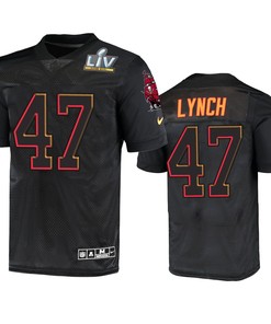 Tampa Bay Buccaneers John Lynch Super Bowl Lv Black Jersey - Robokeg