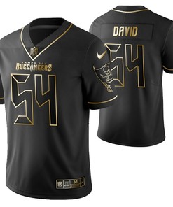 Tampa Bay Buccaneers Lavonte David 54 2021 Nfl Golden Brandedition Black Jersey Gift For Buccaneers Fans - Robokeg