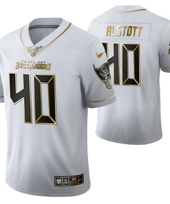 Tampa Bay Buccaneers Mike Alstott 40 2021 Nfl Golden Brandedition White Jersey Gift For Buccaneers Fans - Robokeg