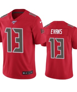 Tampa Bay Buccaneers Mike Evans Red 100th Season Vapor Limited Jersey - Robokeg
