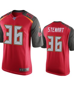 Tampa Bay Buccaneers M.j. Stewart Red 100th Season Game Jersey - Robokeg