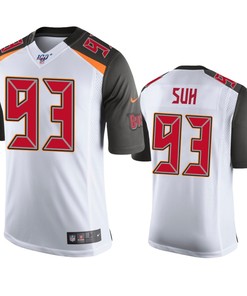 Tampa Bay Buccaneers Ndamukong Suh White 100th Season Vapor Limited Jersey - Robokeg