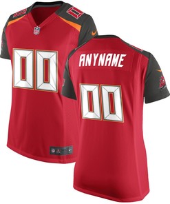 Tampa Bay Buccaneers Nike Womens Custom Game Jersey - Red - Robokeg