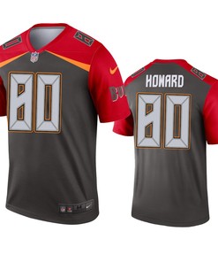 Tampa Bay Buccaneers O.j. Howard Pewter Inverted Legend Jersey - Robokeg