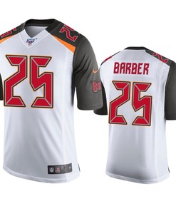Tampa Bay Buccaneers Peyton Barber White 100th Season Vapor Limited Jersey - Robokeg