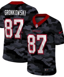 Tampa Bay Buccaneers Rob Gronkowski #87 Nfl 2020 Camo Black Jersey - Robokeg