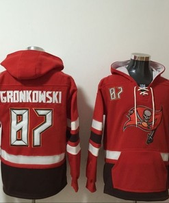 Tampa Bay Buccaneers Rob Gronkowski #87 Nfl 2020 Red Hoodie Jersey - Robokeg