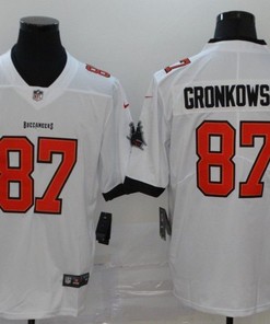 Tampa Bay Buccaneers Rob Gronkowski #87 Nfl 2020 White Jersey - Robokeg