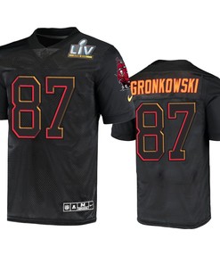 Tampa Bay Buccaneers Rob Gronkowski Super Bowl Lv Black Jersey - Robokeg