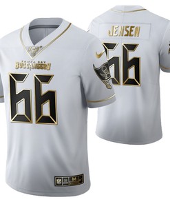 Tampa Bay Buccaneers Ryan Jensen 66 2021 Nfl Golden Brandedition White Jersey Gift For Buccaneers Fans - Robokeg