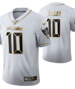 Tampa Bay Buccaneers Scotty Miller 10 2021 Nfl Golden Brandedition White Jersey Gift For Buccaneers Fans - Robokeg