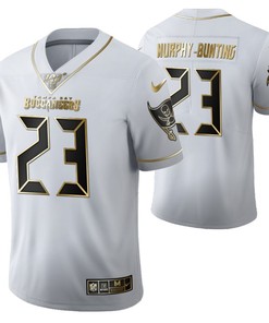 Tampa Bay Buccaneers Sean Murphy-bunting 23 2021 Nfl Golden Brandedition White Jersey Gift For Buccaneers Fans - Robokeg