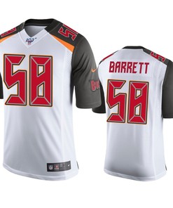 Tampa Bay Buccaneers Shaquil Barrett White 100th Season Vapor Limited Jersey - Robokeg