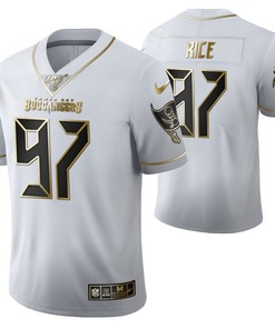 Tampa Bay Buccaneers Simeon Rice 97 2021 Nfl Golden Brandedition White Jersey Gift For Buccaneers Fans - Robokeg